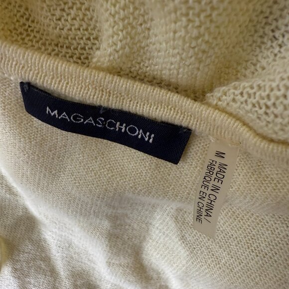 Magaschoni Cashmere & Cashmere Blend Sweater Cardigan Set Butter Yellow Size Med - Picture 2 of 12